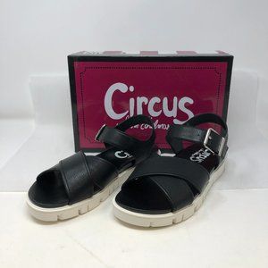 Circus by Sam Edelman Women's Narcissa Flat Sandal Black NEW in BOX FAST SHIPPIN